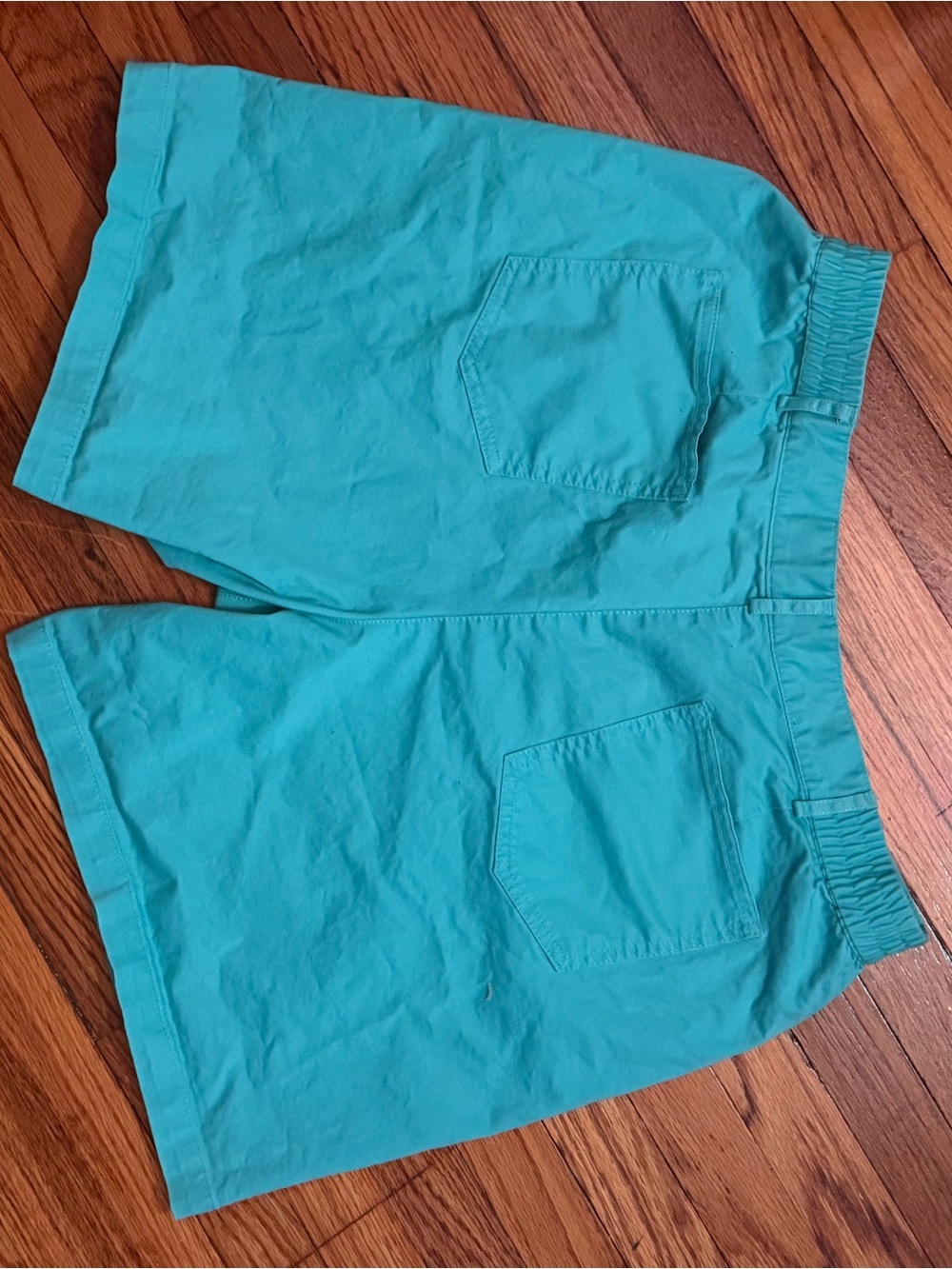 Ruby Rd. Teal Cotton Shorts - Picture 5 of 6